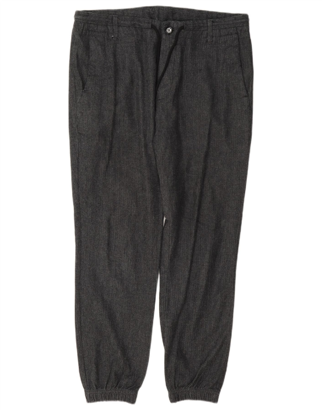 Pantaloni chino da uomo Massimo Dutti EU 42 Large W32 L28 Grigio a spina di pesce
