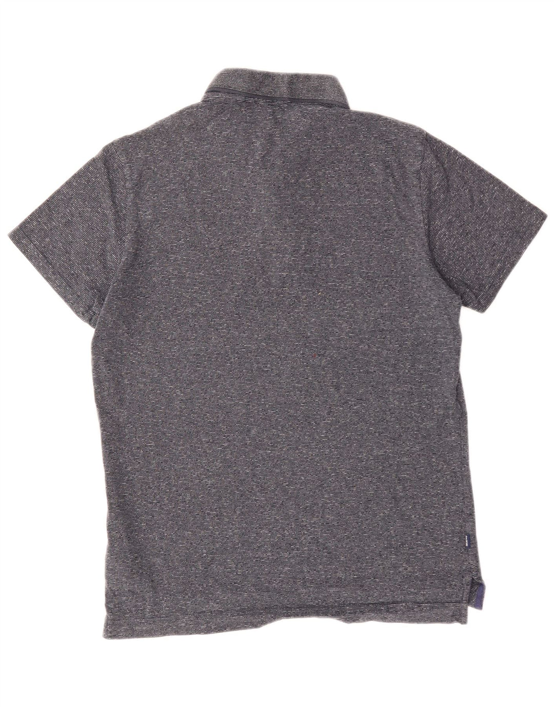 Polo da uomo SUPERDRY grande in cotone chiazzato grigio