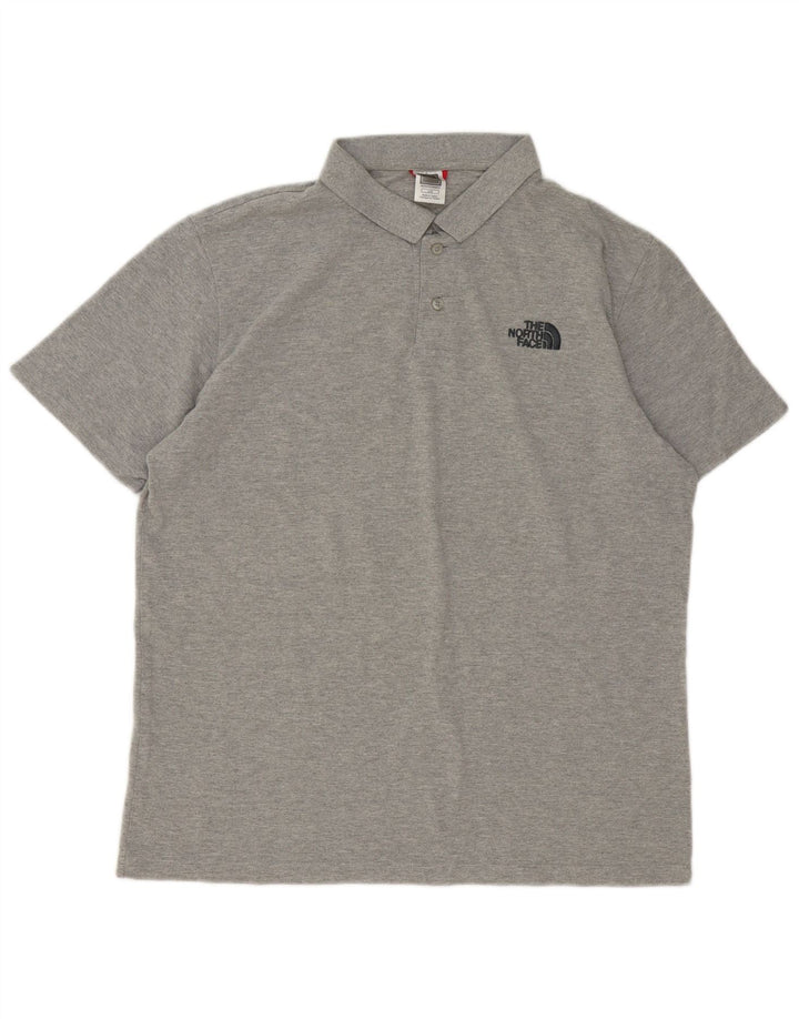 Polo da uomo The North Face grande in cotone grigio