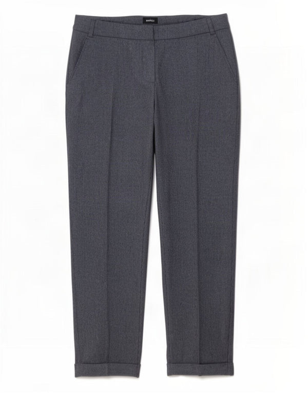 Max&Co. Pantaloni casual da donna UK 12 Medi W30 L27 Gessato blu navy