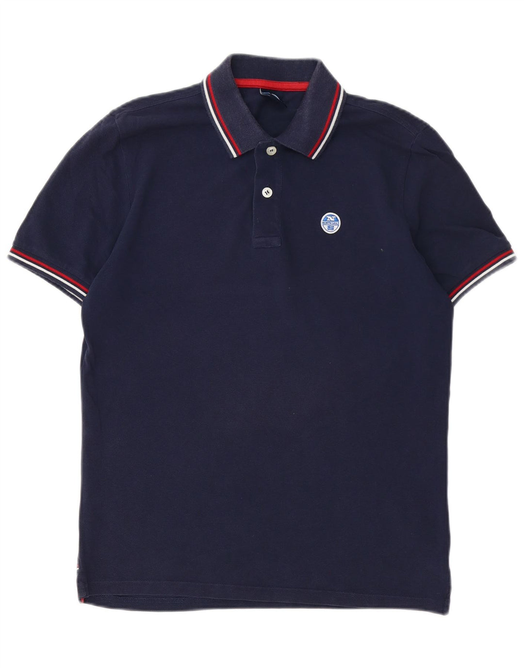 Polo North Sails da uomo con vestibilità regolare grafica, piccola, in cotone blu navy