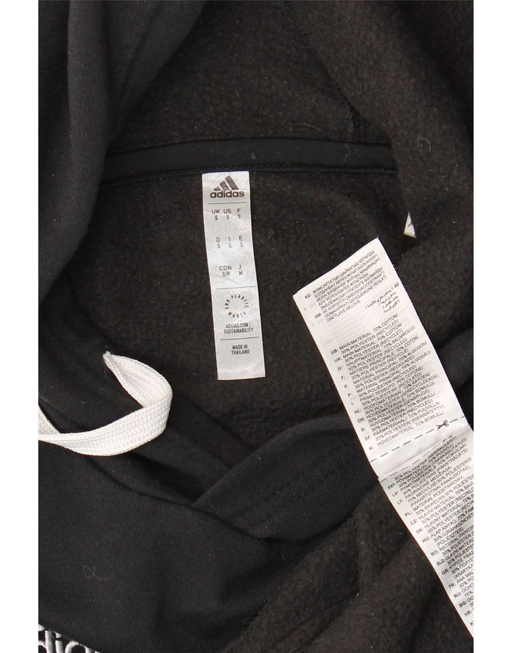 Maglione con cappuccio da uomo ADIDAS piccolo in cotone nero