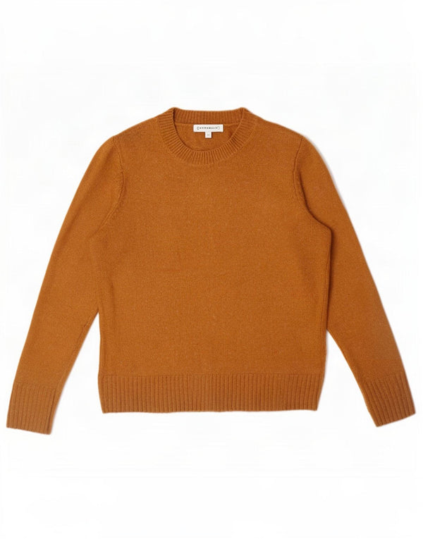 Maglione maglione girocollo da donna Warehouse UK 12 Acrilico marrone medio