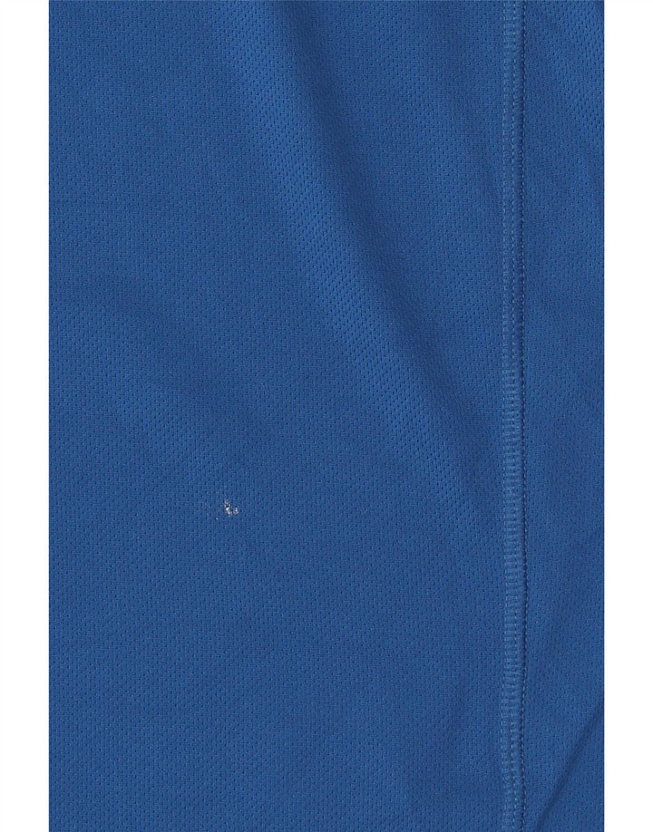 Canotta Adidas Climalite da uomo in poliestere blu medio