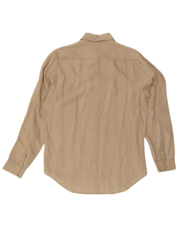 Calvin Klein Jeans Camicia da uomo Lino beige medio