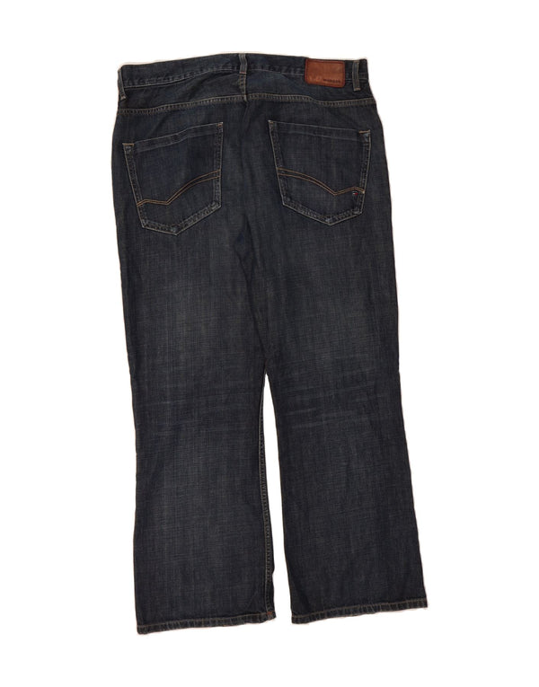 TOMMY HILFIGER Jeans bootcut da uomo W38 L30 cotone blu navy