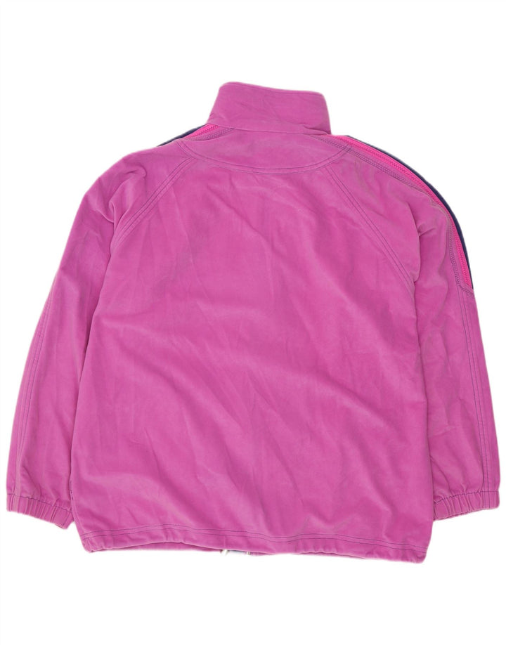 DIADORA Giacca in pile grafica da donna UK 14 Colore rosa medio
