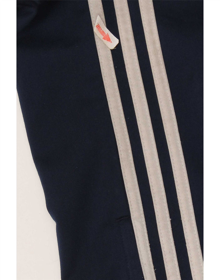 Pantaloni da tuta da uomo Adidas Small in poliestere blu navy