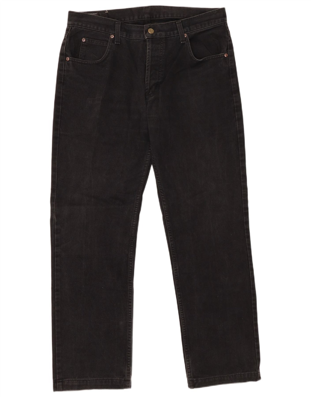 Jeans dritti da uomo LEE W36 L31 in cotone nero
