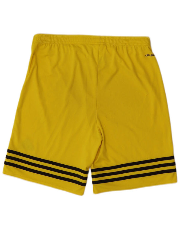 Pantaloncini sportivi Adidas Climalite da ragazzo 13-14 anni XL Poliestere giallo