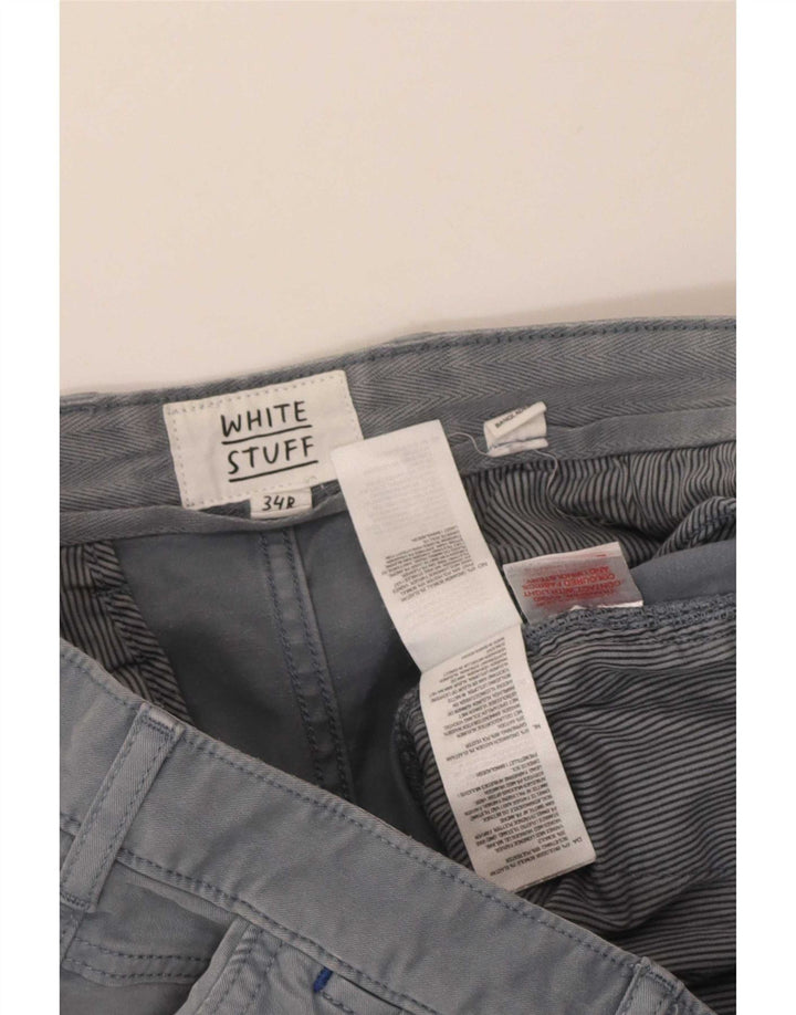 Pantaloncini chino da uomo White Stuff W34 grandi in cotone grigio