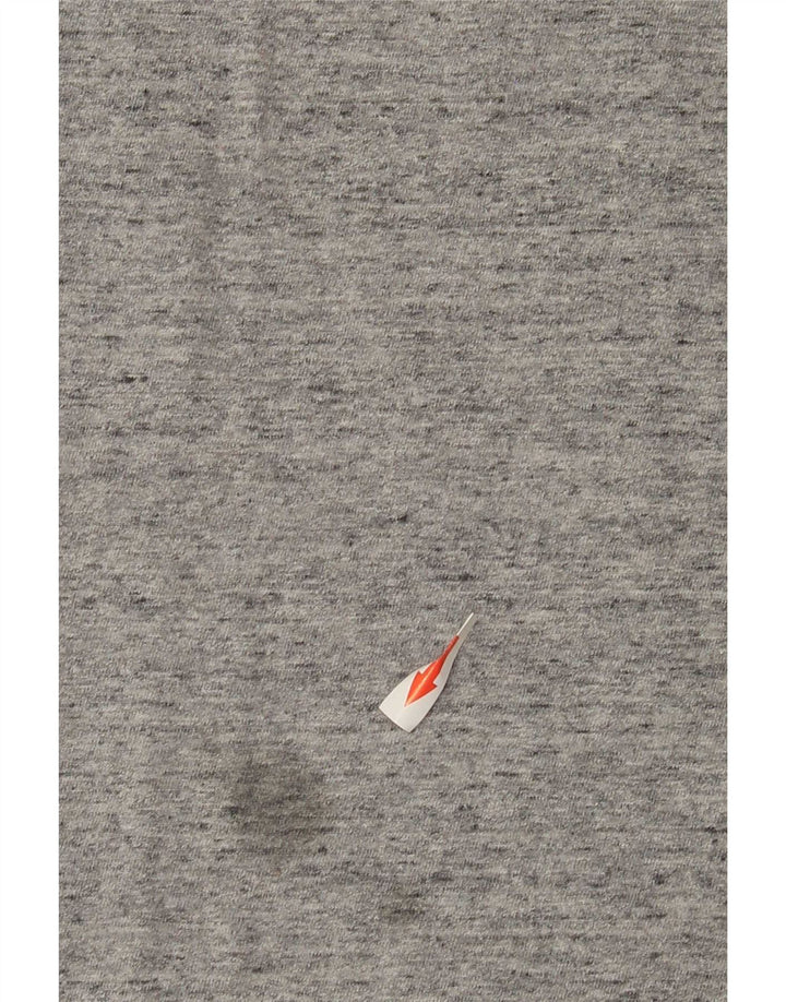 Top da uomo Superdry a maniche lunghe XL in cotone color block grigio