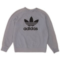 Felpa grafica da donna Adidas Jumper UK 10 Small Blue Cotton