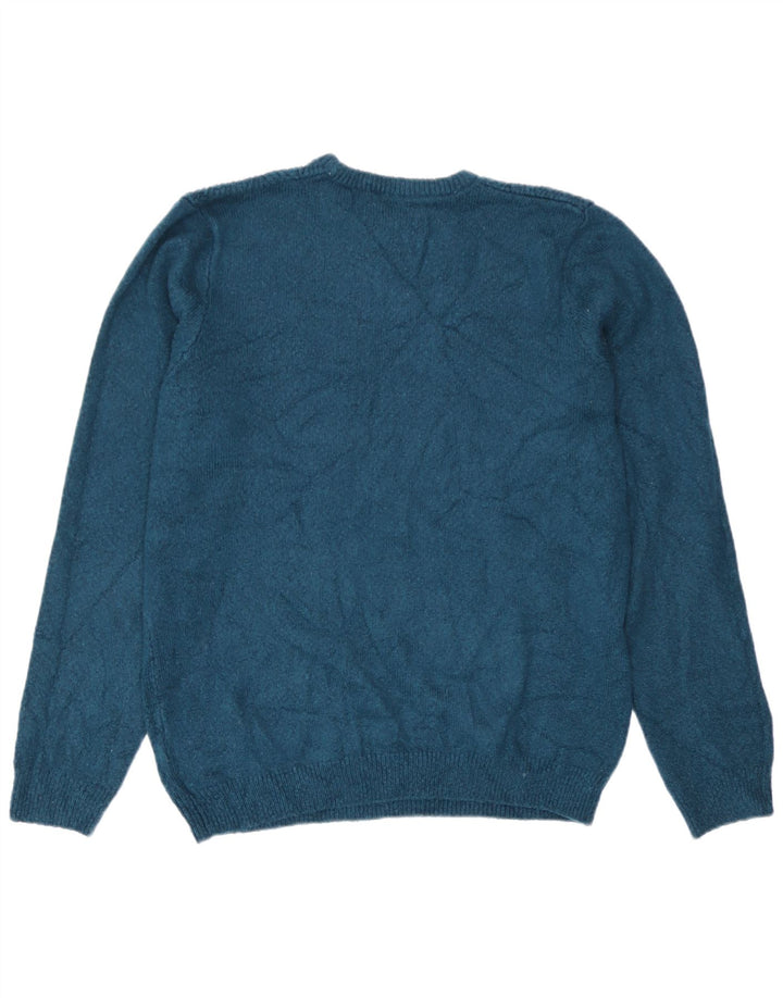 Maglione maglione girocollo da uomo Marks & Spencer verde medio acrilico