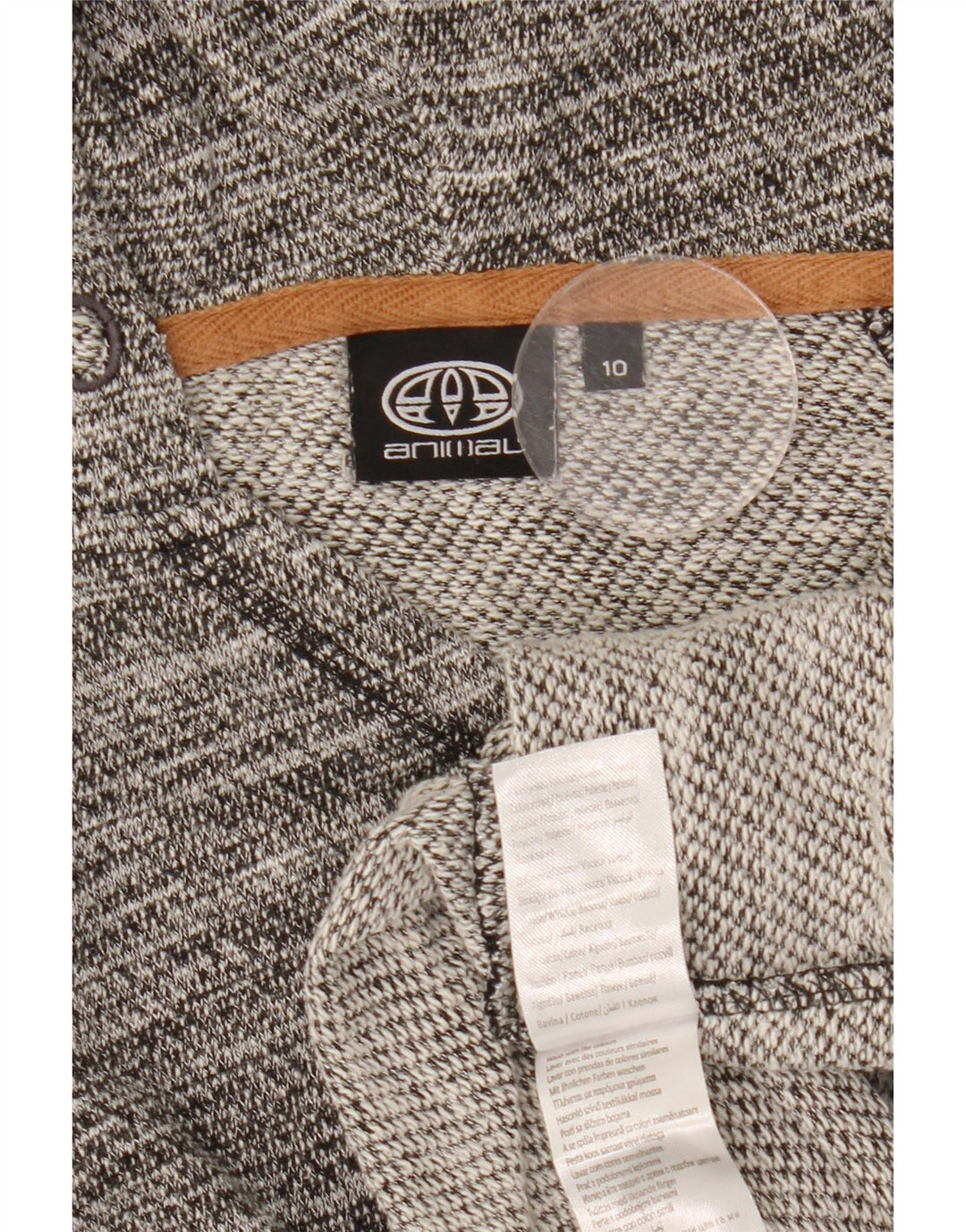 Maglione oversize con cappuccio da donna Animal UK 10 Piccolo poliestere screziato grigio