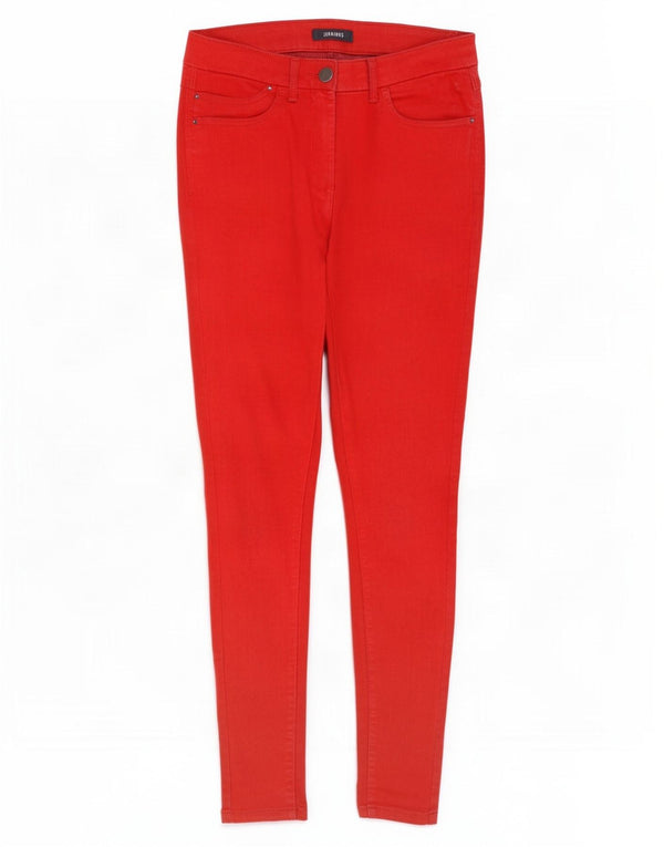 Jeans skinny da donna Marks & Spencer UK 12 medio W30 L29 cotone rosso