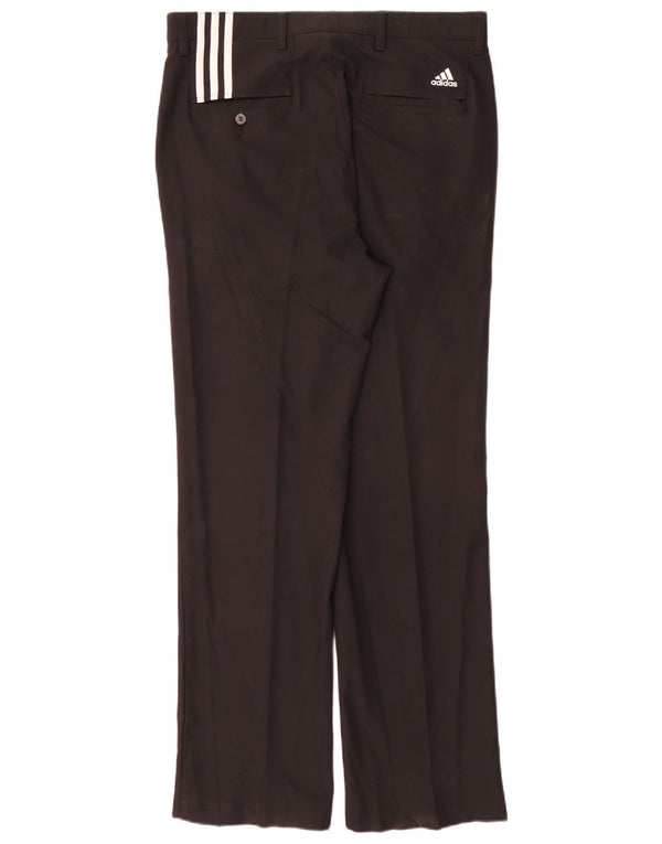 Pantaloni chino dritti Adidas Climacool da uomo W34 L32 poliestere nero
