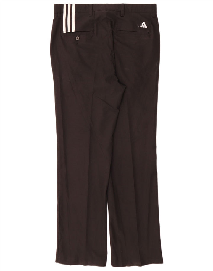 Pantaloni chino dritti Adidas Climacool da uomo W34 L32 poliestere nero