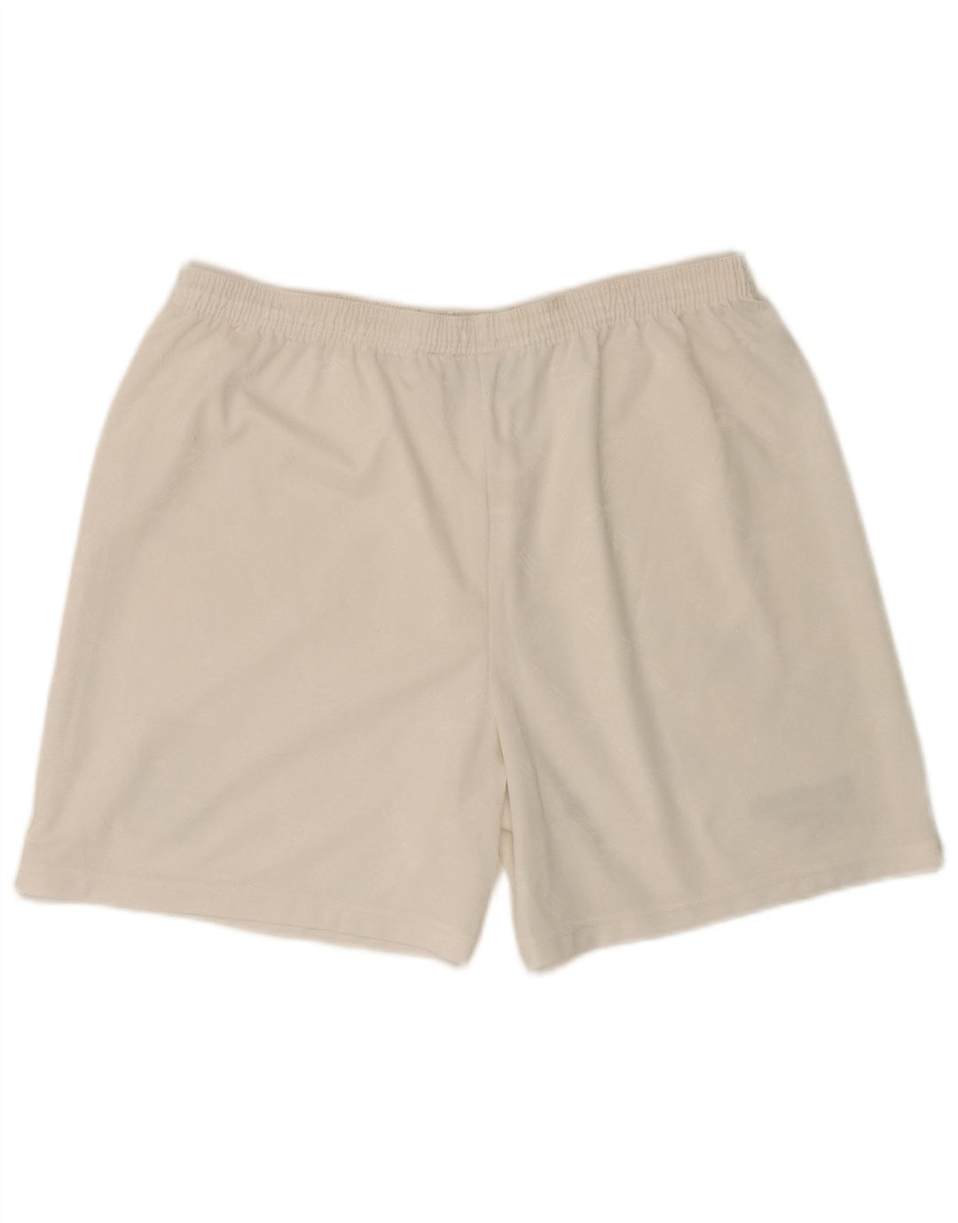 Pantaloncini sportivi Reebok da uomo grandi bianchi in poliestere