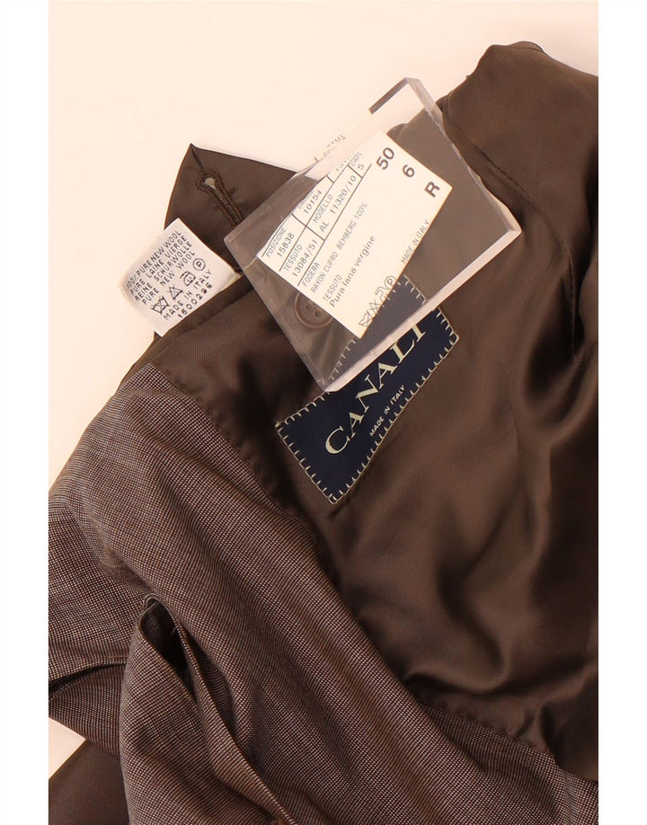 Giacca Blazer 3 Bottoni Canali Uomo IT 50 Large Grigio Lana