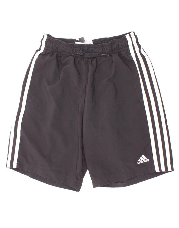 Pantaloncini sportivi Adidas Aeroready da ragazzo 11-12 anni in poliestere nero