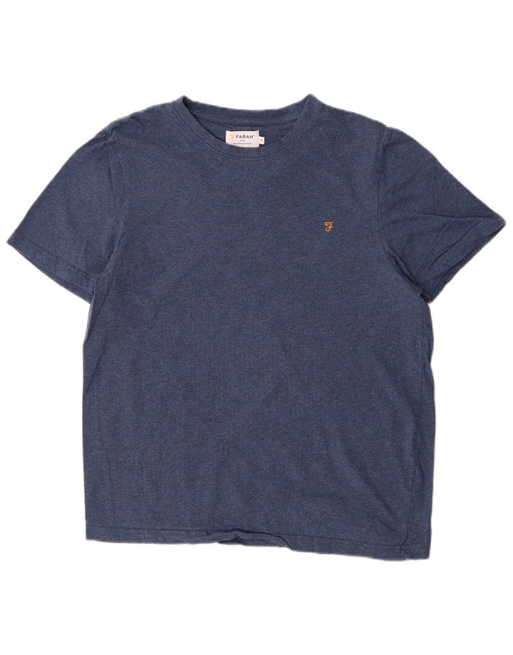 T-shirt da uomo FARAH Top in cotone blu navy medio