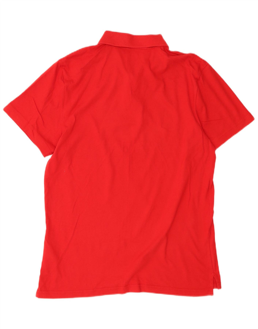NIKE Mens Polo Shirt Large Red Cotton