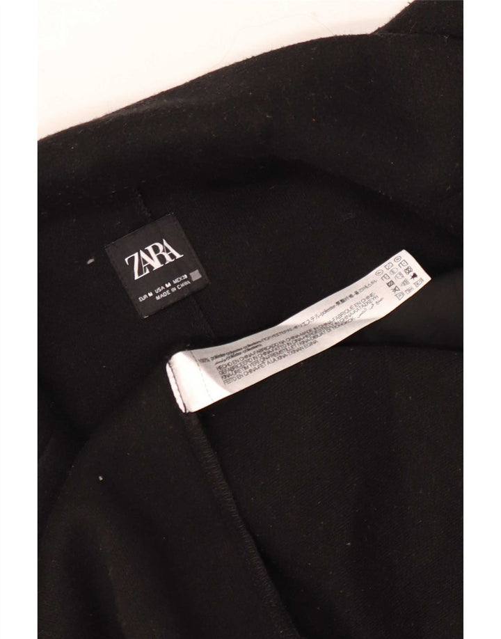 Cappotto Zara da donna UK 12 medio nero poliestere