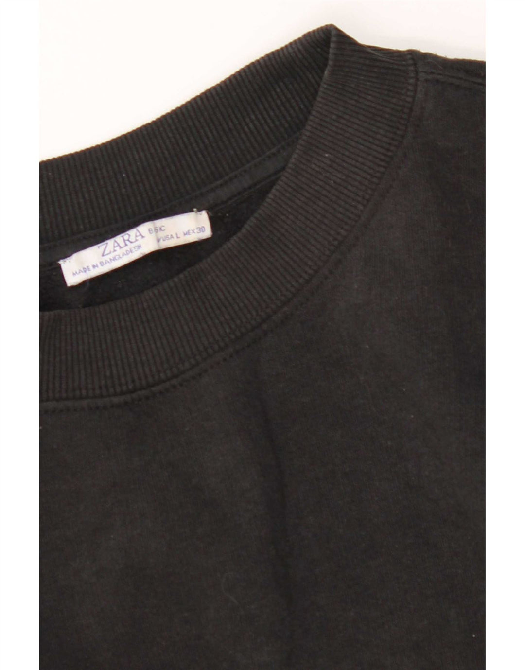 Felpa da donna Zara UK 16 grande nera