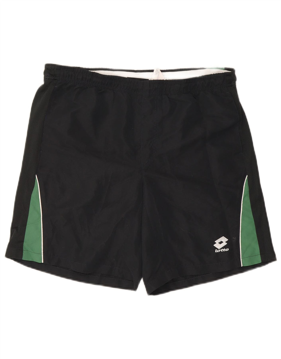 Pantaloncini sportivi da uomo Lotto Large in poliestere color block blu navy