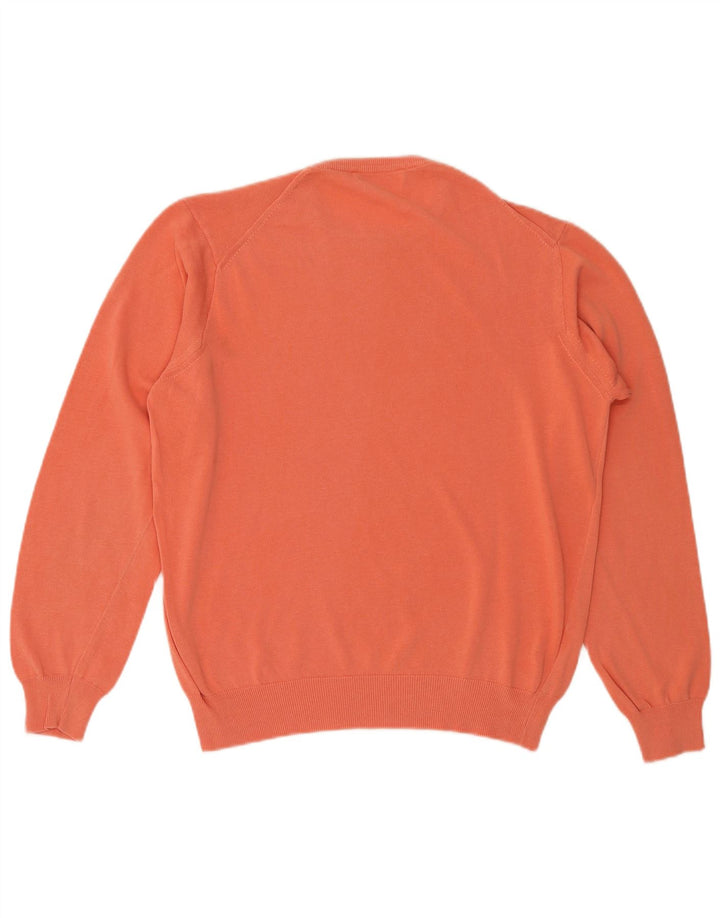 Maglione da uomo girocollo Il Granchio in cotone arancione medio