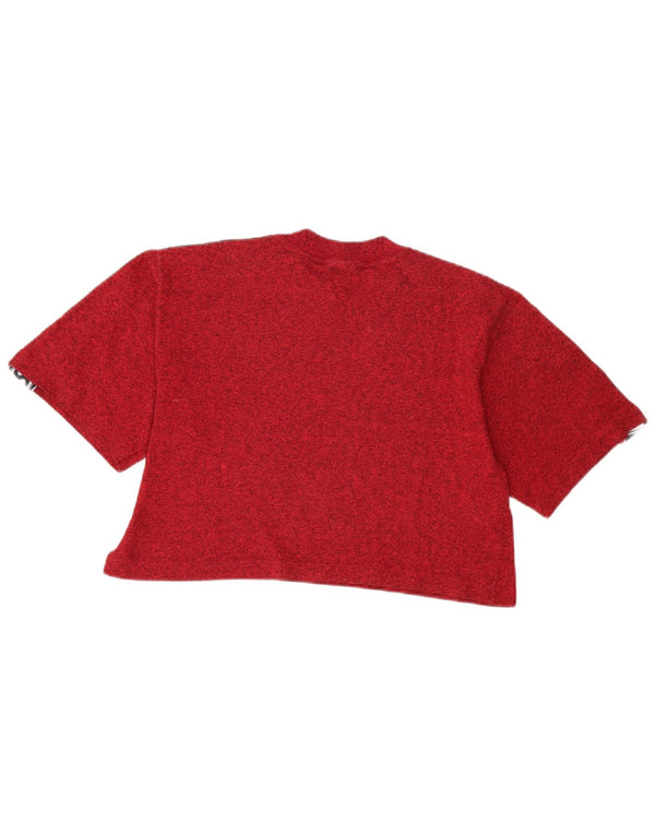 Asics - T-shirt grafica corta da donna, taglia UK 14, grande, colore rosso
