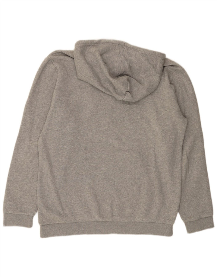 Maglione con cappuccio da uomo ADIDAS grande in cotone grigio