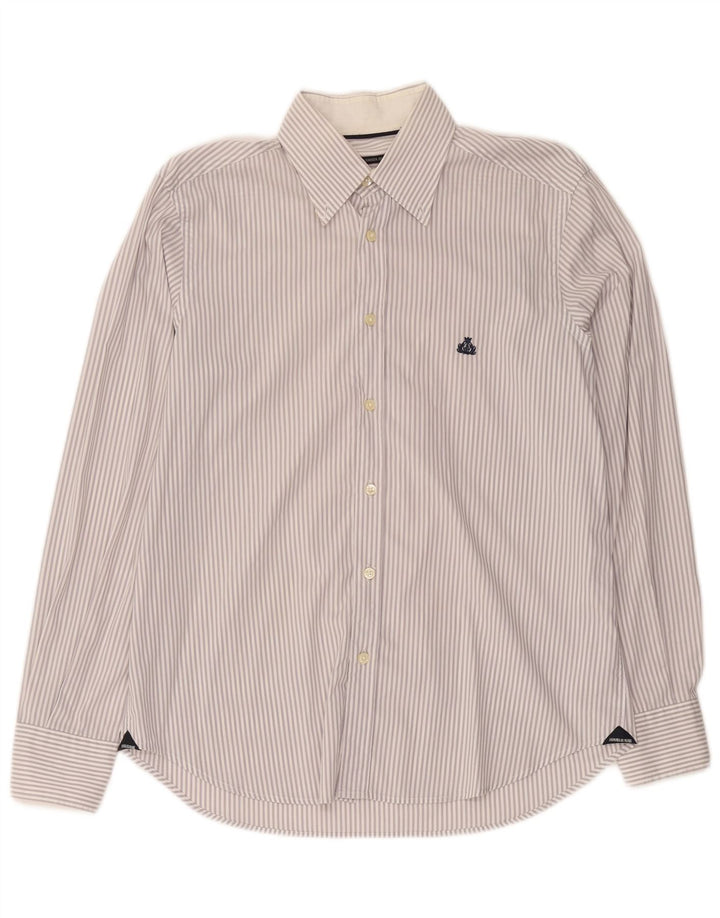 Camicia Uomo Armata Di Mare IT 48 Gessato Medio Bianco