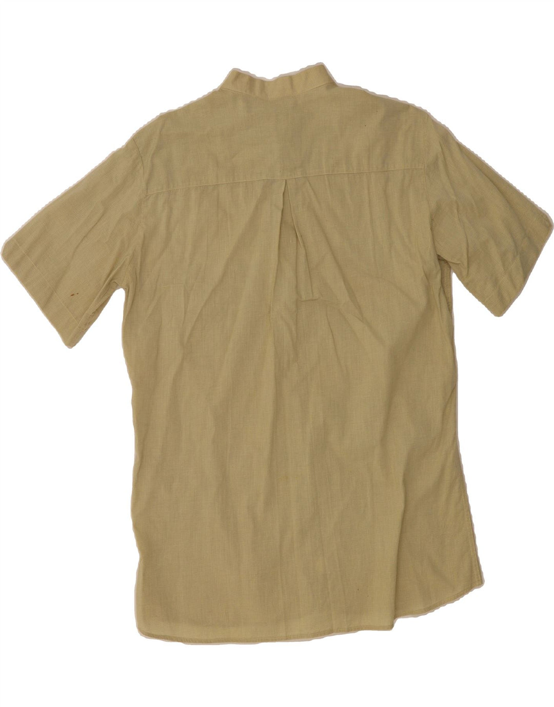 VINTAGE Mens Short Sleeve Shirt Medium Green Check Vintage Vintage and Second-Hand Vintage from Messina Hembry 