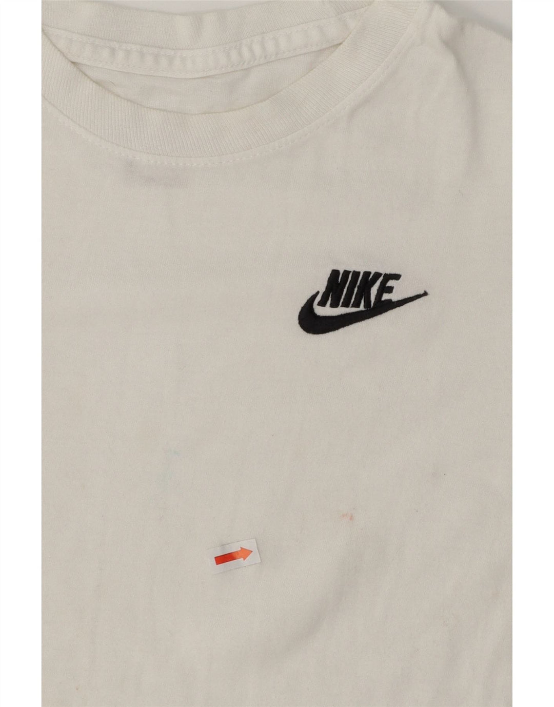 NIKE Womens T-Shirt Top UK 10 Small White Vintage Nike and Second-Hand Nike from Messina Hembry 