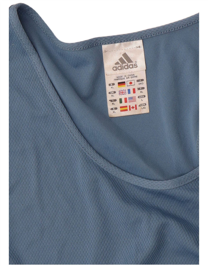 Canotta Adidas da uomo XL XL in poliestere blu
