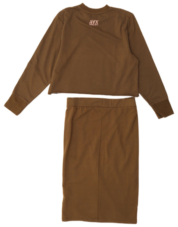 Set gonna 2 pezzi da donna Avirex UK 12 medio W30 cotone kaki