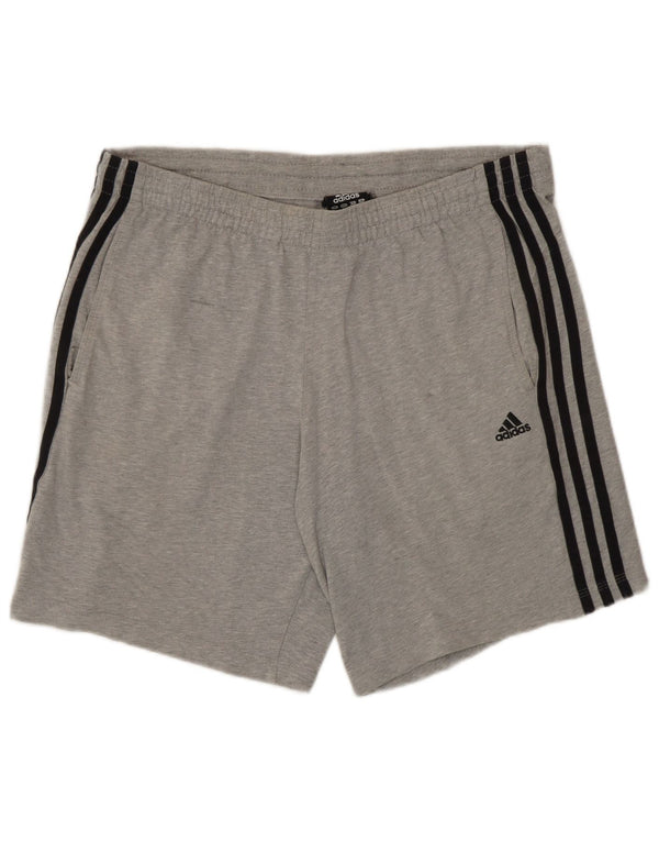 Pantaloncini sportivi Adidas Climalite da uomo piccoli in cotone grigio