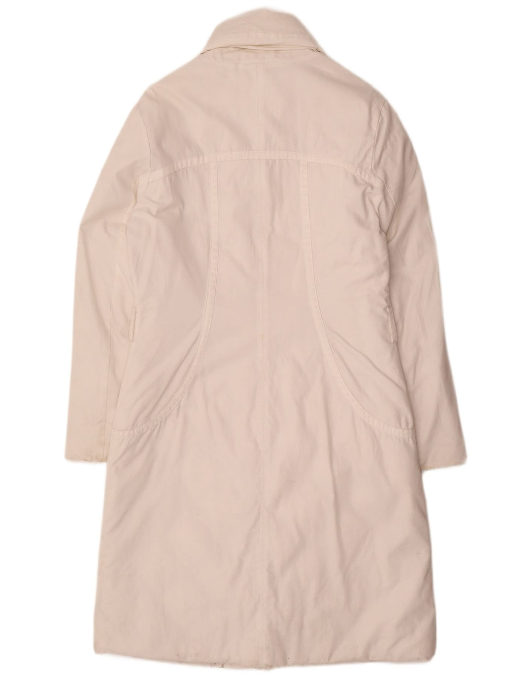 Piumino Donna Trussardi Jeans IT 44 Cotone Medio Bianco