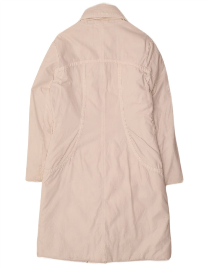 Piumino Donna Trussardi Jeans IT 44 Cotone Medio Bianco