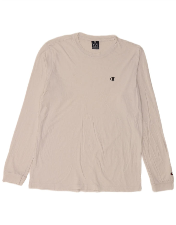 Maglia da uomo a maniche lunghe Champion XL bianca