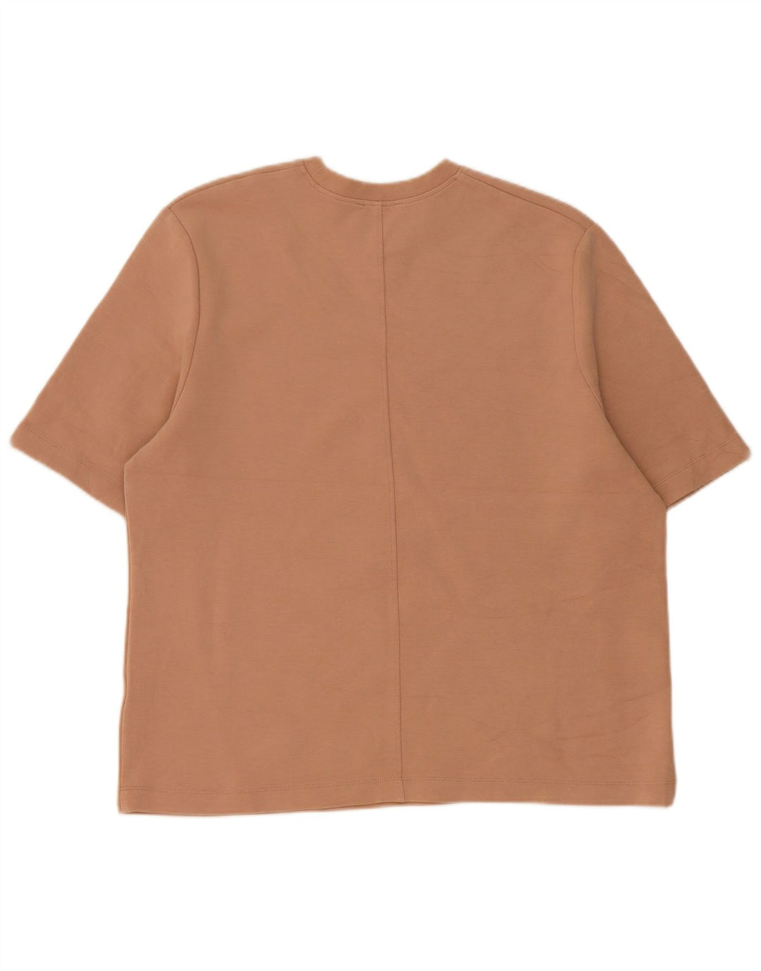 T-shirt Zara da uomo Top in cotone beige medio