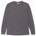 Tommy Hilfiger Top da uomo a maniche lunghe di grandi dimensioni in poliestere screziato blu navy