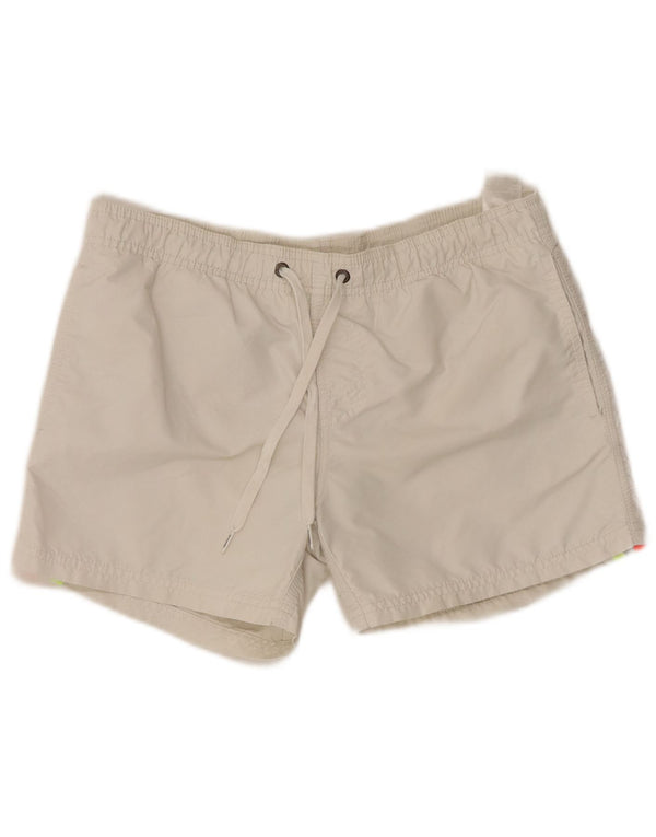 Pantaloncini da bagno con grafica SUNDEK per ragazzi 13-14 anni Colorblock bianco