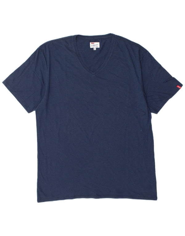 T-shirt da uomo LEVI'S Top 2XL cotone blu navy
