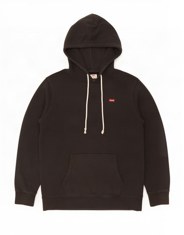 Maglione con cappuccio da uomo Levi's in cotone nero medio