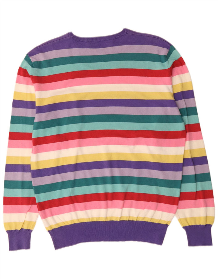 Maglione maglione girocollo da uomo Brooksfield IT 52 grandi righe multicolori