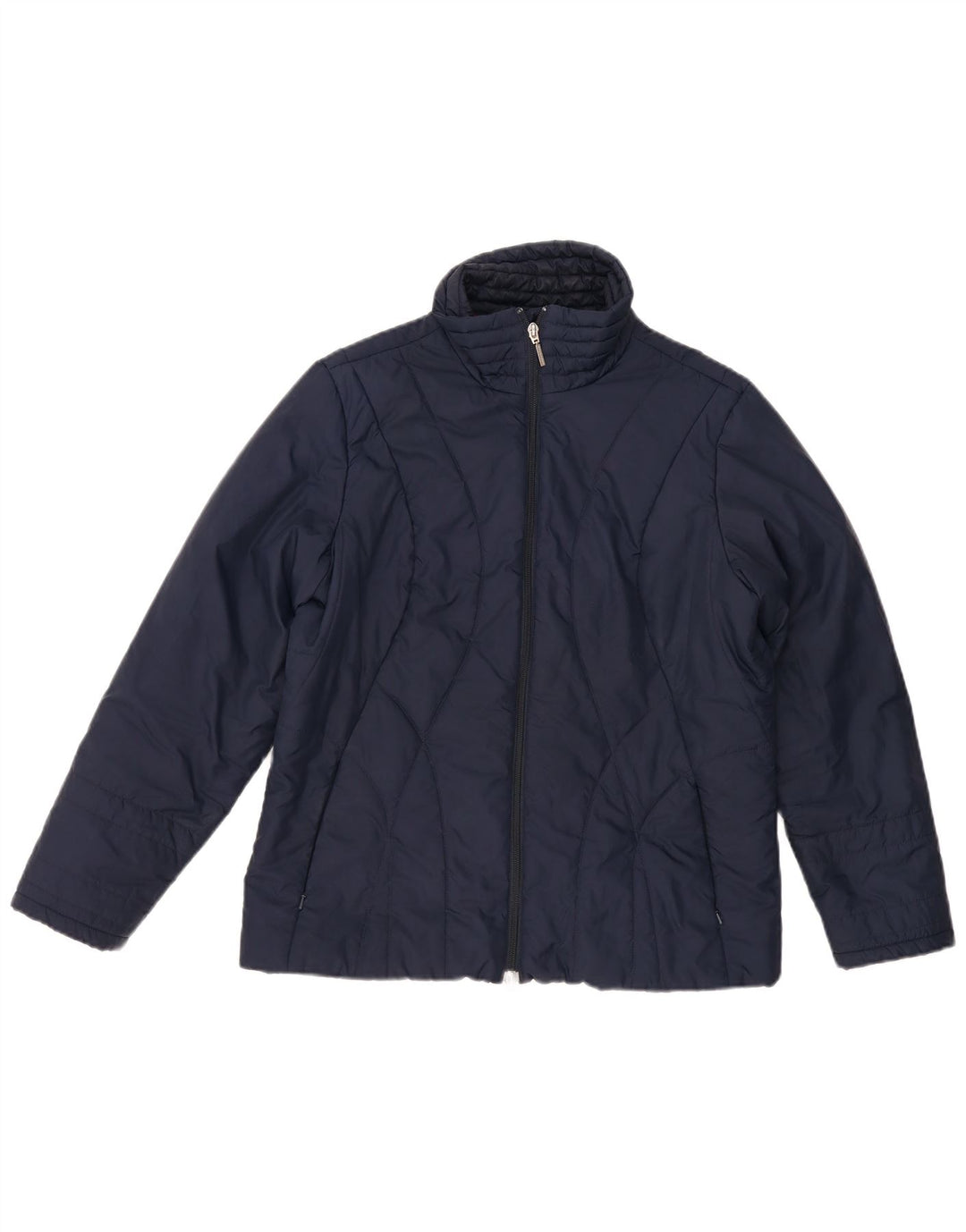 TOMMY HILFIGER Giacca imbottita da donna UK 18 XL Blu navy