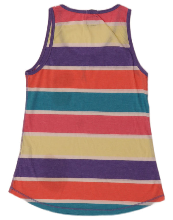 Canotta da donna Superdry UK 12 Poliestere a righe multicolore medio